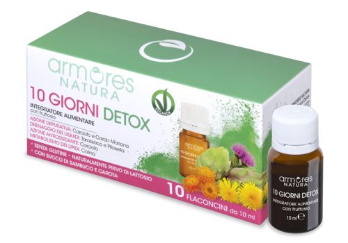 Armores Natura 10 Giorni Detox integratore depurativo e drenante 10 flaconcini x 10ml