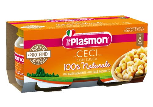 Plasmon omogenizzato ceci con zucca 100%naturale 2x80 grammi