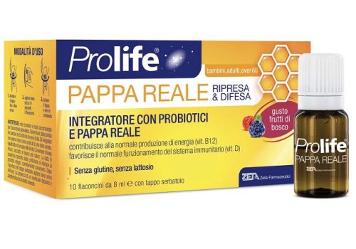 Prolife Pappa Reale Ripresa & Difesa integratore ricostituente e immunostimolante  10 flaconcini 8ml
