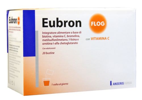 Eubron Flog integratore per l'apparato respiratorio e per la tosse 20 bustine