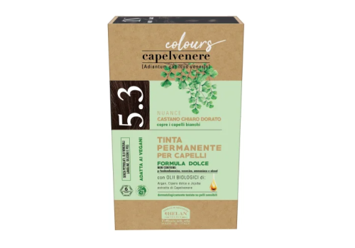 Capelvenere tinta permanente per capelli 5,3n colore castano chiaro dorato