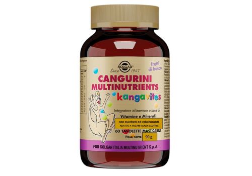 Cangurini Multinutrients frutti di bosco vitamine e minerali 60 tavolette masticabili