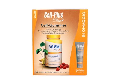 Cell-Plus Gummies integratore per la cellulite e il microcircolo gusto lampone 60 pastiglie gommose