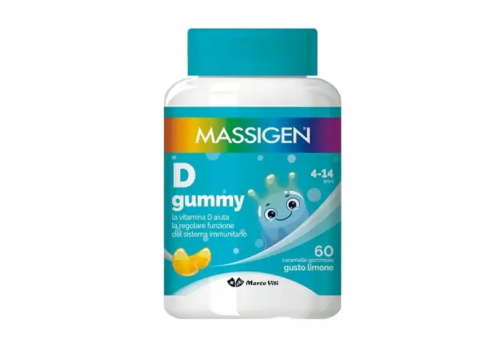 Massigen D gummy integratore di vitamina D 60 caramelle gommose