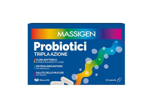 Massigen Probiotici Tripla Azione 10 capsule