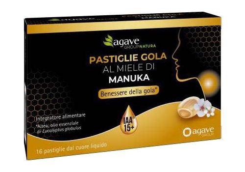 Agave pastiglie gola al miele di manuka azione lenitiva 30 pastiglie