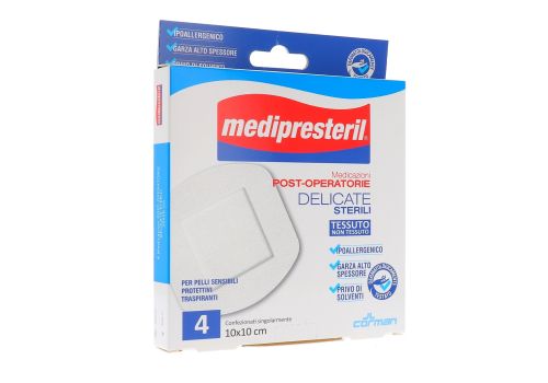 MEDIPRESTERIL MEDICAZIONI POST-OPERATORIE DELICATE 10X10CM 4PZ