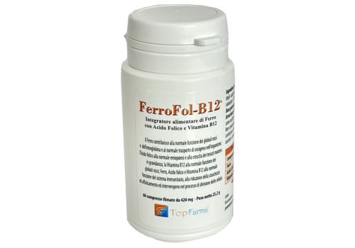 Ferrofol B12 integratore per la normale funzione dei globuli rossi 60 compresse