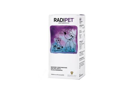 Radipet mangime complementare ad azione tonica per cani gatti e piccoli mammiferi 40 capsule