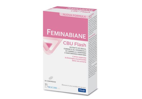 Feminabiane Cbu Flash integratore per l'apparato urinario ad azione drenante 20 compresse