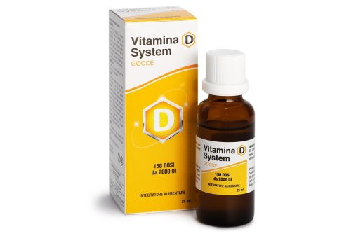 Vitamina D System 2000 UI 150 dosi gocce orali 26ml