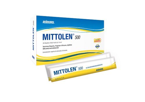 Mittolen 500 integratore per il benessere della prostata 20 stick 10ml