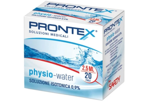 Prontex physio water soluzione isotonica 0,9% 20 fiale 2,5ml