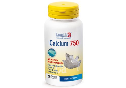 Calcium 750 - integratore per il benessere di ossa e denti 60 tavolette