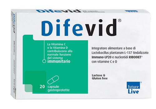Difevid integratore per il sistema immunitario 20 capsule gastroprotette