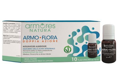 Armores Armo Flora integratore per l'equilibrio intestinale 10 flaconcini