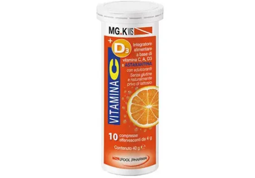 Mg.k Vis vitamina C + D3 10 compresse effervescenti