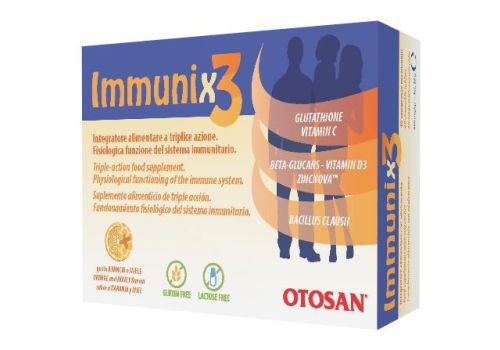 Immunix3 Otosan integratore per il sistema immunitario 40 compresse masticabili