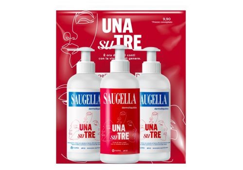 Saugella Dermoliquido detergente intimo 3x200ml