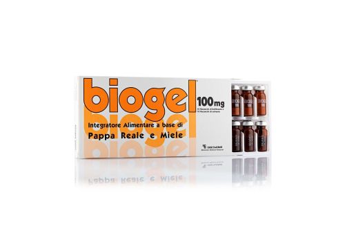Biogel 100 integratore abase di pappa reale 10 flaconcini