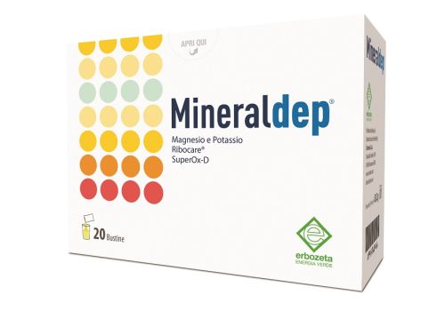 Mineraldep integratore di minerali per il metabolismo energetico 20 bustine