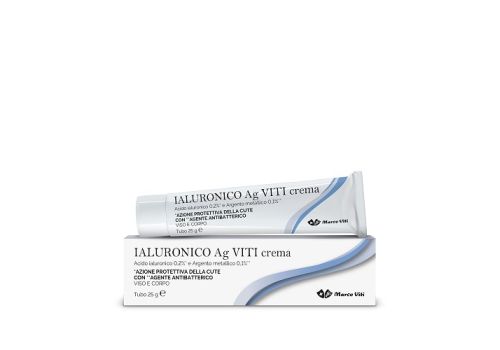 Ialuronico Ag Viti crema protettiva della cute con agente antibatterico viso e corpo 25 grammi