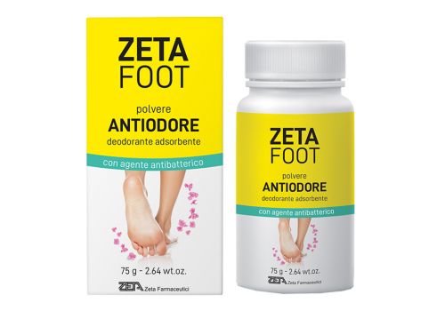 Zeta Foot polvere antiodore deodorante adsorbente con agente antibatterico 75 grammi