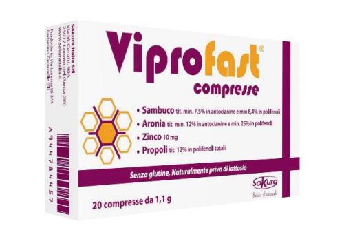 Viprofast integratore per l'apparato respiratorio 20 compresse