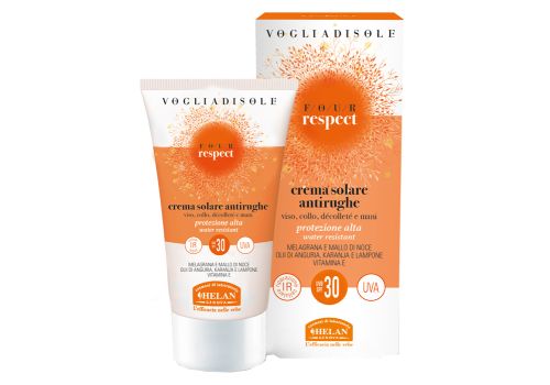 Helan Voglia di sole four respect spf 30 crema solare per il viso azione antirughe 50ml