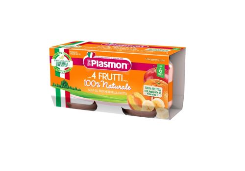 Plasmon 4 frutti omogeneizato 2 x 80 grammi
