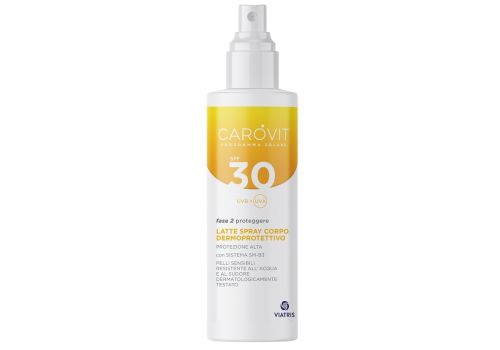 Carovit Solare spf30 latte solare per il corpo spray 200ml