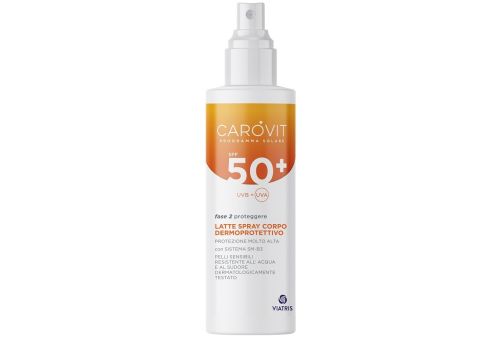 Carovit Solare spf50+ latte solare per il corpo spray 200ml