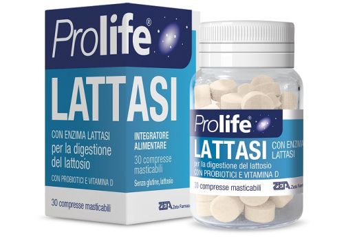 Prolife Lattasi integratore per la digestione del lattosio 30 compresse masticabili