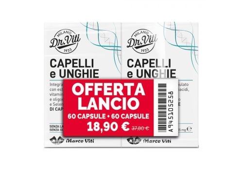 Dr Viti Capelli e Unghie integratore per il benessere e la cura di capelli e unghie 60 + 60 capsule