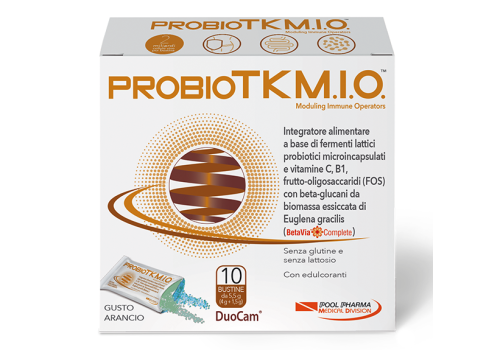 ProbioTK M.I.O integratore di fermenti lattici gusto arancio 10 bustine