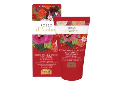 Helan rosso d'ambra crema mani e unghie idratante nutriente e protettiva 50ml