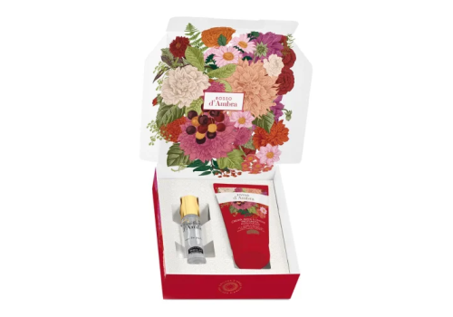 Helan rosso d'ambra cofanetto con crema mani 50ml + eau de parfum 10ml