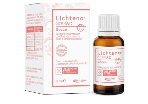 Lichtena Dermad integratore per la pelle a tendenza atopica gocce orali 8ml