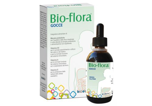 Bio-flora integratore di fermenti lattici con vitamine gocce orali 20ml