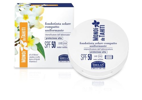 Monoi de Tahiti fondotinta solare spf 50 compatto uniformante 8ml