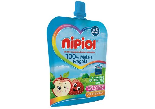 Nipiol Purea Pouch mela fragola 85 grammi
