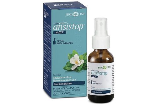Vitacalm ansistop act spray sublinguale rilassamento e benessere mentale 20ml