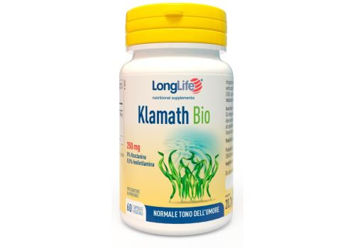 Longlife Klamath bio integratore per il normale tono dell'umore 60 capsule
