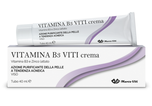 Vitamina B3 Viti crema purificante per la pelle del viso a tendenza acneica 40ml