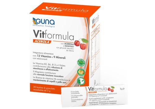 Vitformula Acerola integratore di vitamine e minerali 30 stick orosolubili
