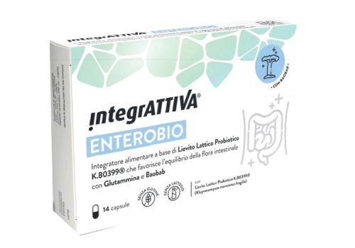Integrattiva Enterobio integratore per l'equilibrio intestinale 14 capsule
