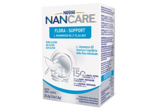 Nancare Flora Support integratore per l'equilibrio della flora intestinale 14 bustine