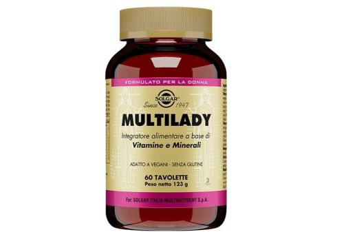 Multilady integratore a base di vitamine e minerali per la donna 60 tavolette