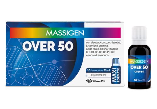 Massigen Over 50 integratore ad azione tonica 10 flaconcini 25ml