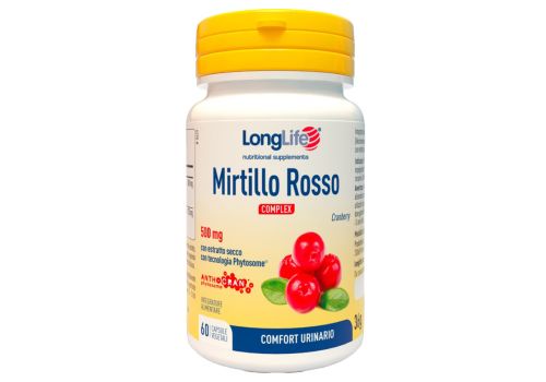 Longlife Mirtillo Rosso Complex integratore per il comfort urinario 60 capsule